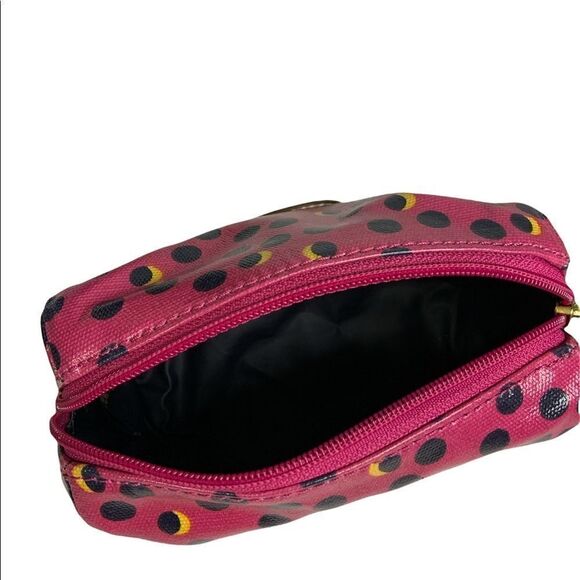 FOSSIL Key Per Small Cosmetic Bag Travel Pouch Polka Dots - Picture 5 of 9